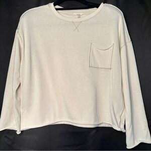 Splendid Cream Long Sleeve Shirt